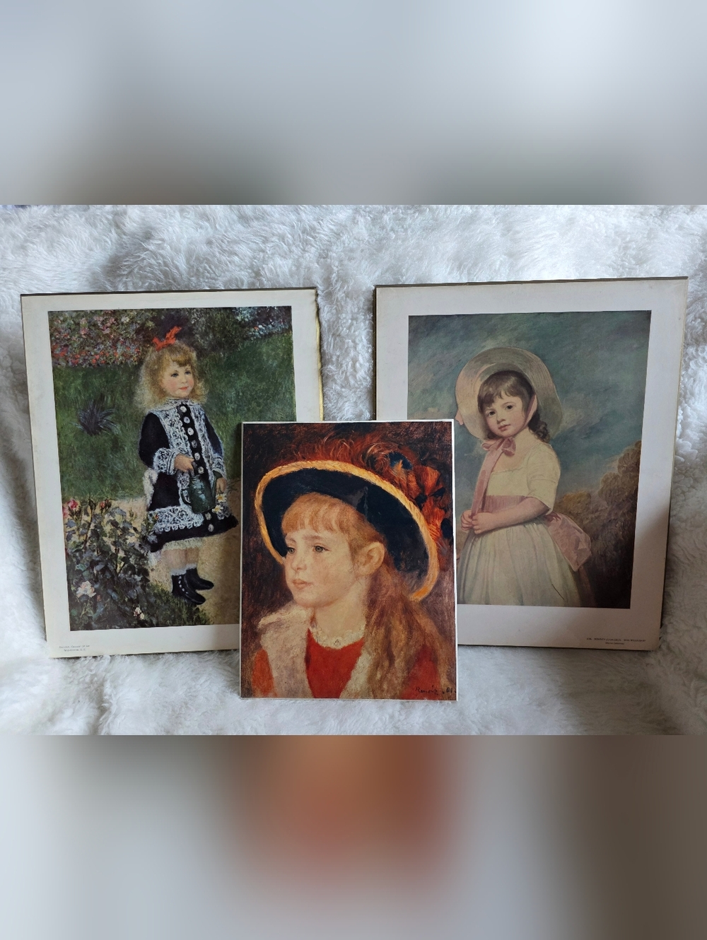 Vintage Gallery Classic Kids Art Prints - Set of 3 (White, Black, Cream Accents)